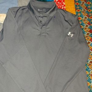 Mens under armour long sleeve polo